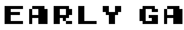 Early GameBoy font preview